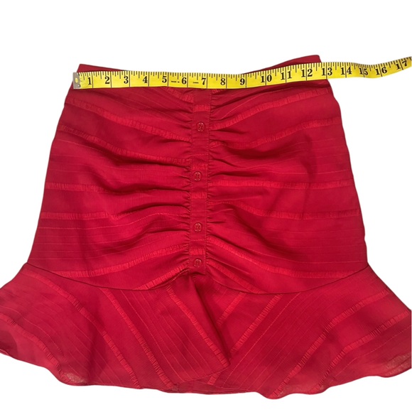 EUC Urban Outfitters “Nora” Ruched Button Front Mini Skirt - Picture 8 of 12